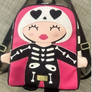 BETSEY JOHNSON LUV BETSY NWOT Mollie Skeleton Girl Backpack Purse Bag whimsygoth